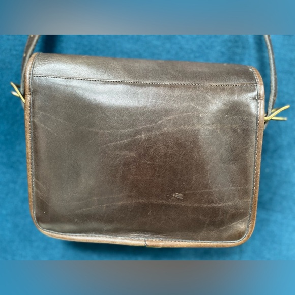 Vintage Coach Buckled Pouch/Saddle Pouch made in New York City brown 1970s - Picture 5 of 15